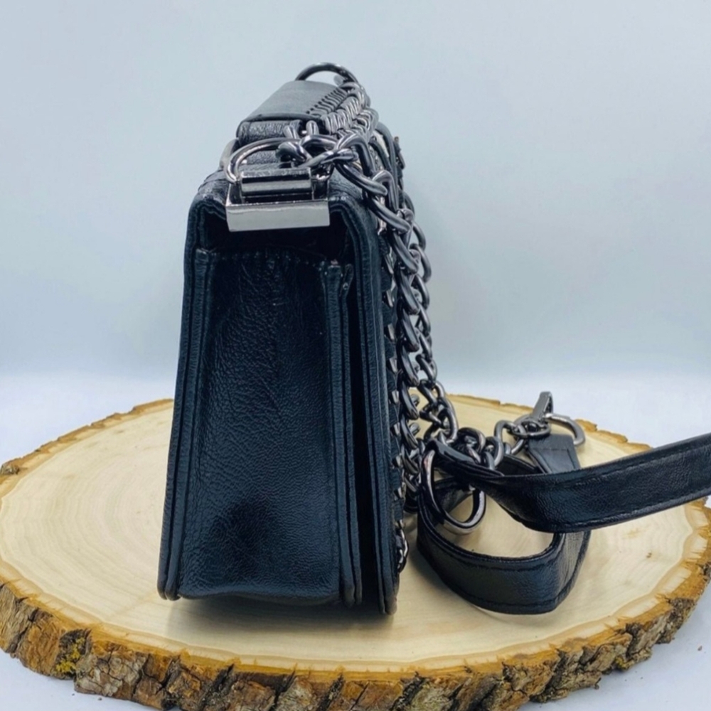 Black Steampunk Novelty Shoulder Bag - Picture 4 of 7